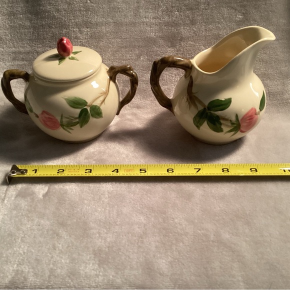 Vintage Franciscan Earthenware Sugar & Creamer. Antique - Picture 9 of 14